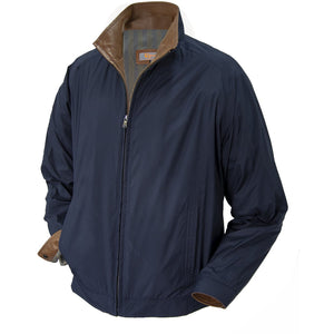 1792 - Mens Microfiber Single Collar Jacket in Royal/Timber