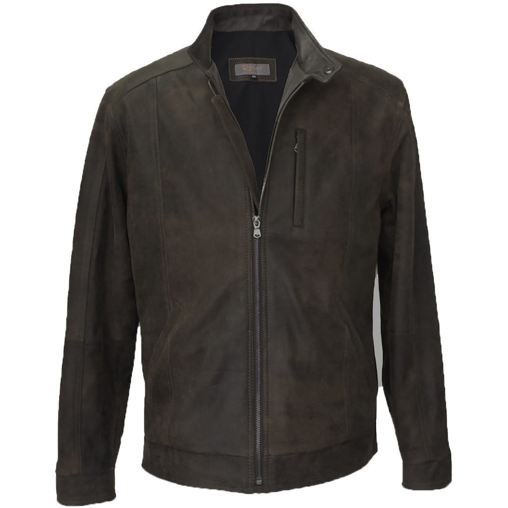 Remy leather on sale jacket mens