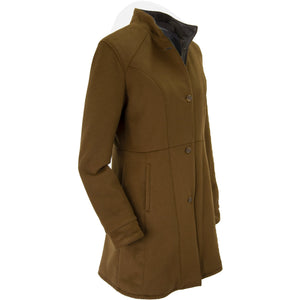 9022 - Ladies Wool Cashmere Swing Coat in Camel/Rustic